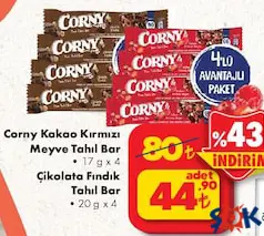 CORNY TAHIL BAR fiyat ve kampanya bilgisi